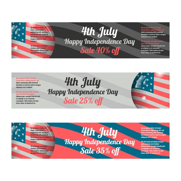 Independence day banner — Stock Vector