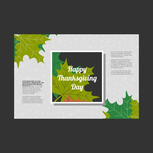 Thanksgiving day banner — Stock Vector