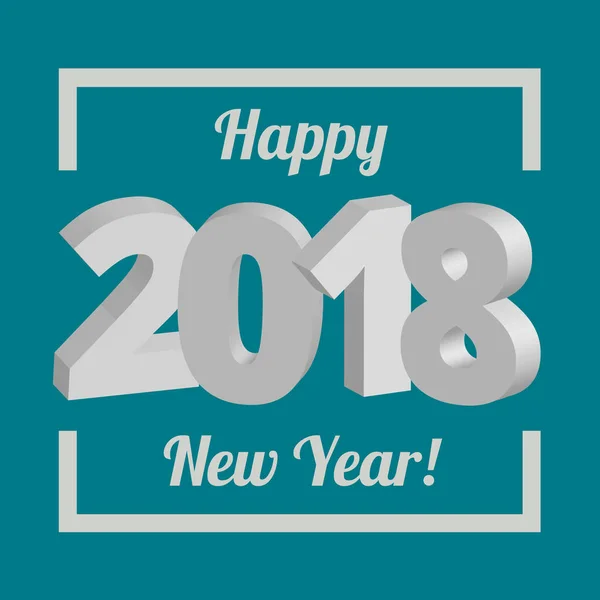 Mutlu yeni yıl 2018 afiş