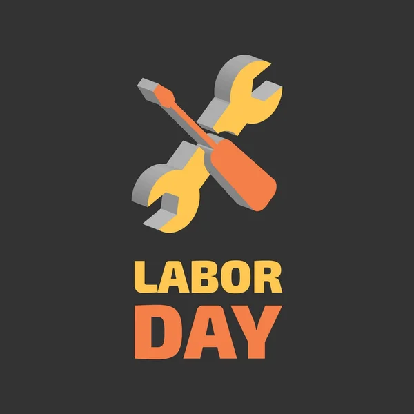 Banner del Día del Trabajo — Vector de stock