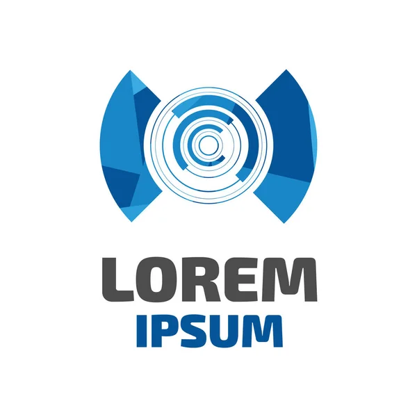 Logo moderne low poly — Image vectorielle