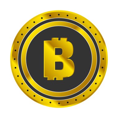 Bitcoin altın simgesi