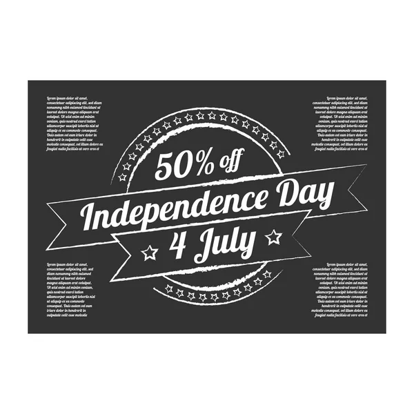Banner de venta día de independencia — Vector de stock