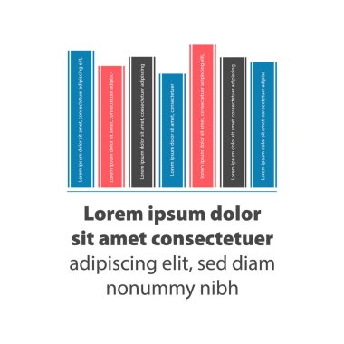 Bookshelf vektör çizim