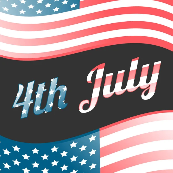 Fourth of July banner — Stock Vector