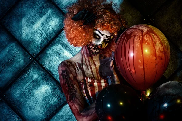 spooky clown. Halloween. Horror.