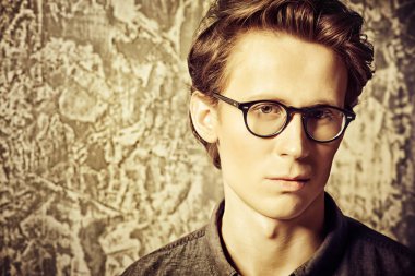 yakın çekim portre genç adam