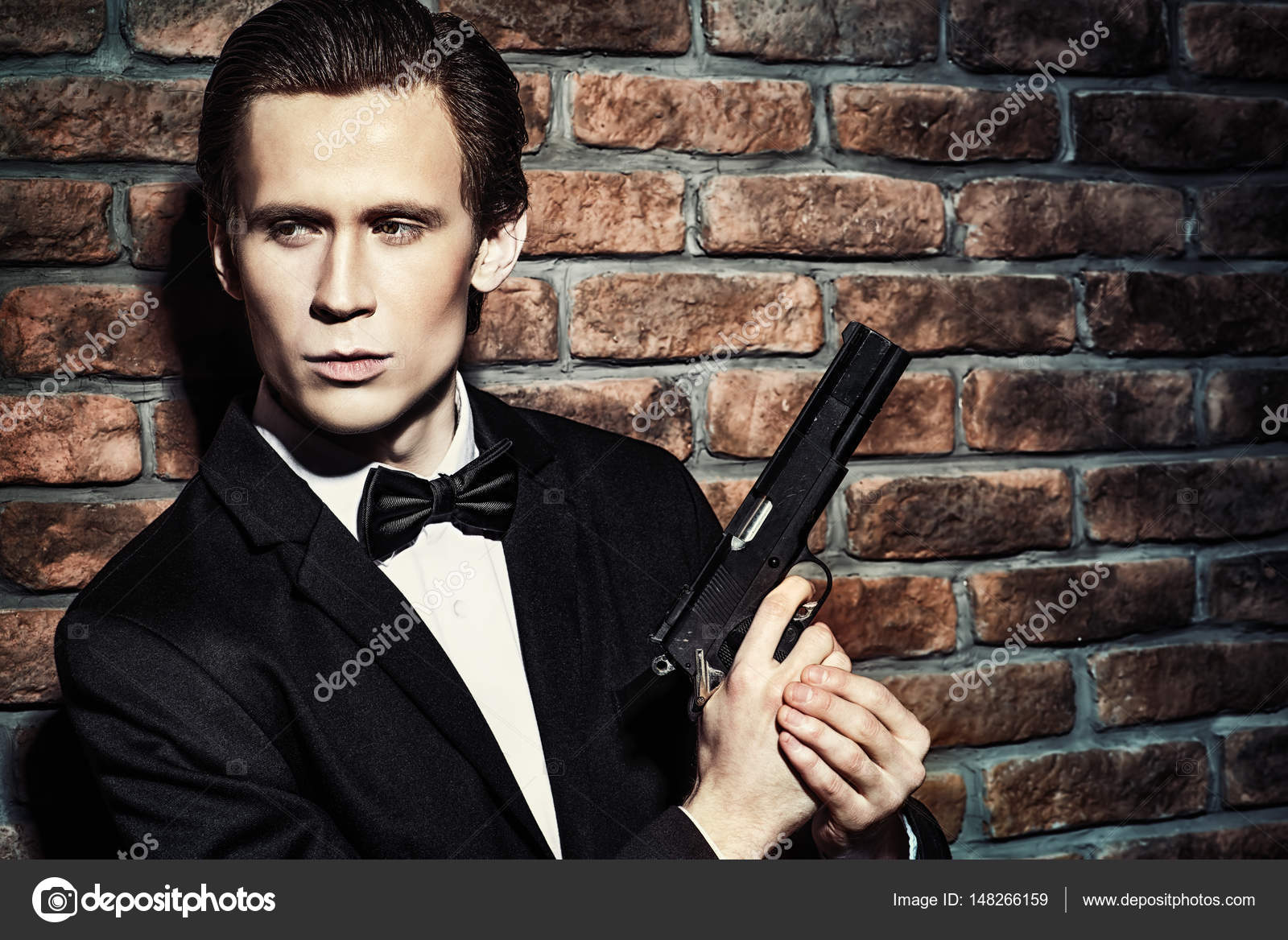 Handsome mafia man Stock Photo by ©prometeus 148266159