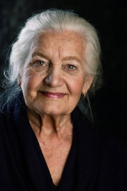 Büyükanne yüz portre