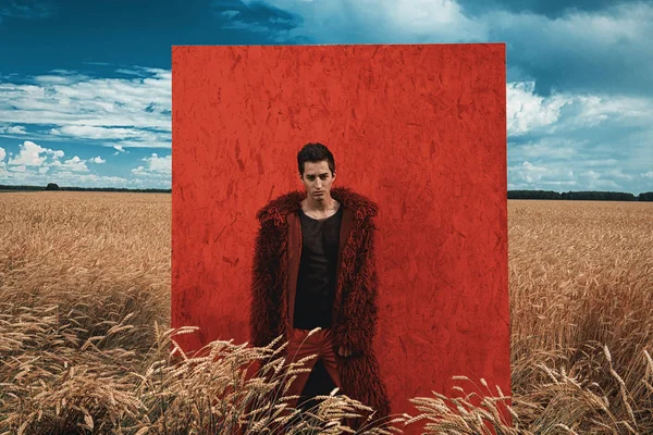 kırmızı bir arka plan ve bir gökyüzü