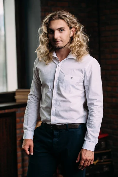 blond young man