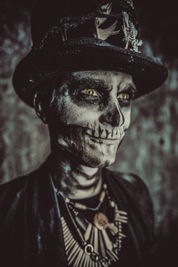 Kafatası erkek makyaj