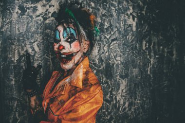 iğrenç palyaço adam