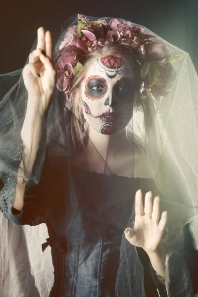 Halloween siyah kadın