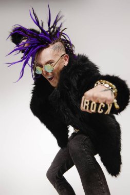 etkileyici punk adam