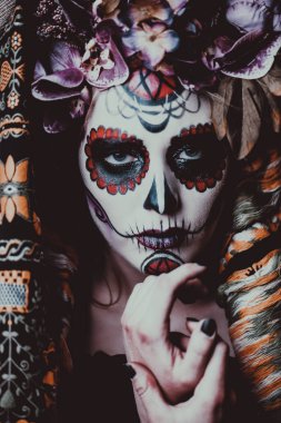 Muertos Cadılar Bayramı makyaj