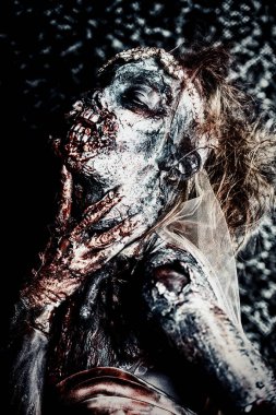 göz alıcı zombi gelini