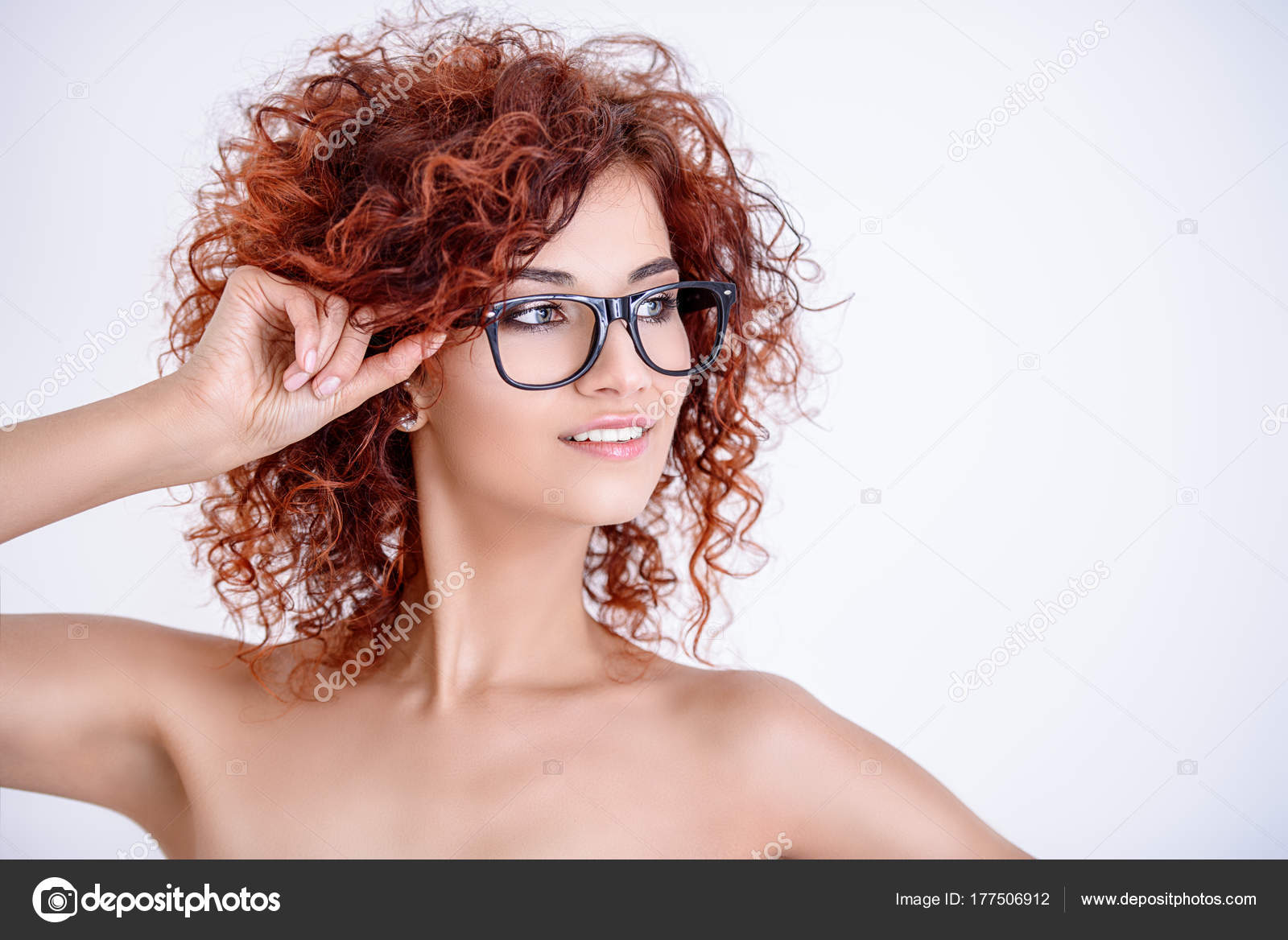Girl In Glasses Stock Photo By Prometeus