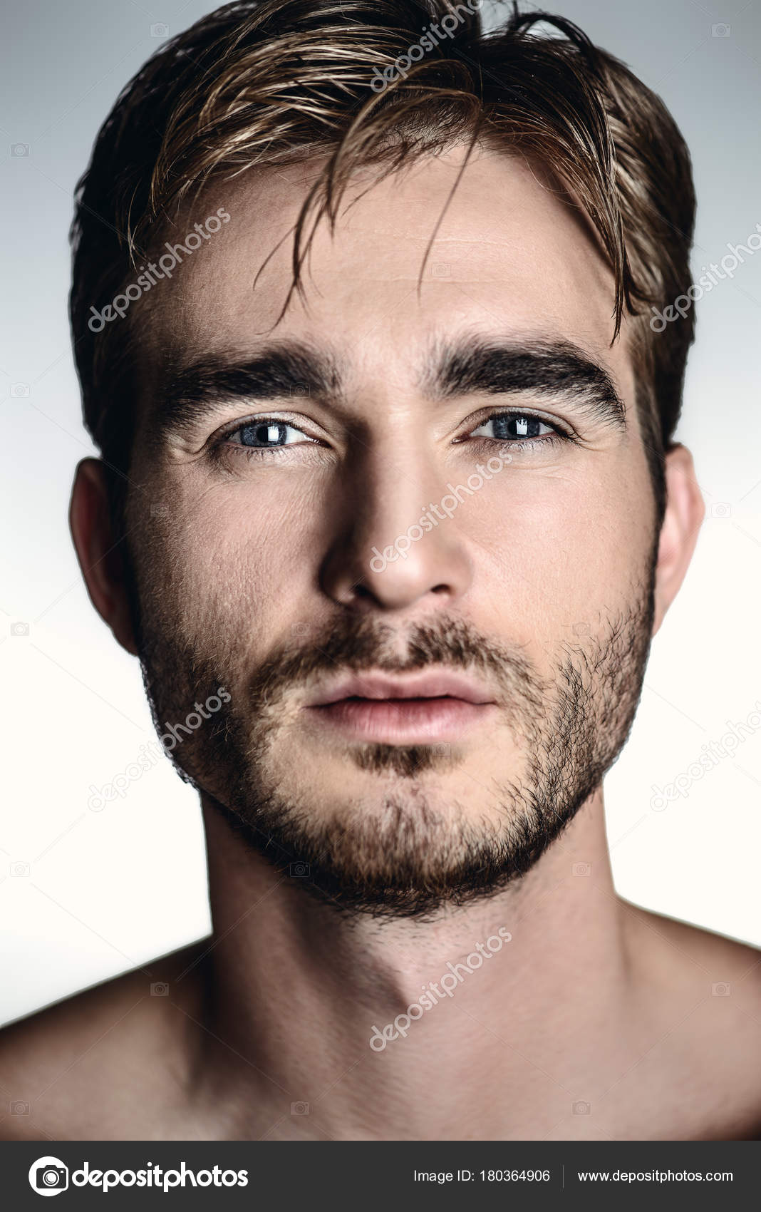 Face Of Brutal Man Stock Photo C Prometeus 180364906