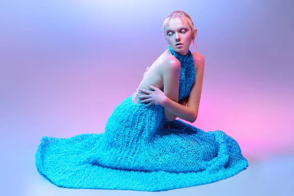 long knitted dress