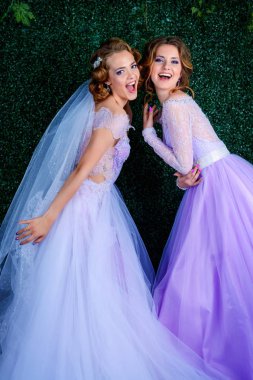 güzel gelin ve gelinin nedimesi