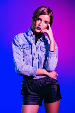 denim ceket ve şort