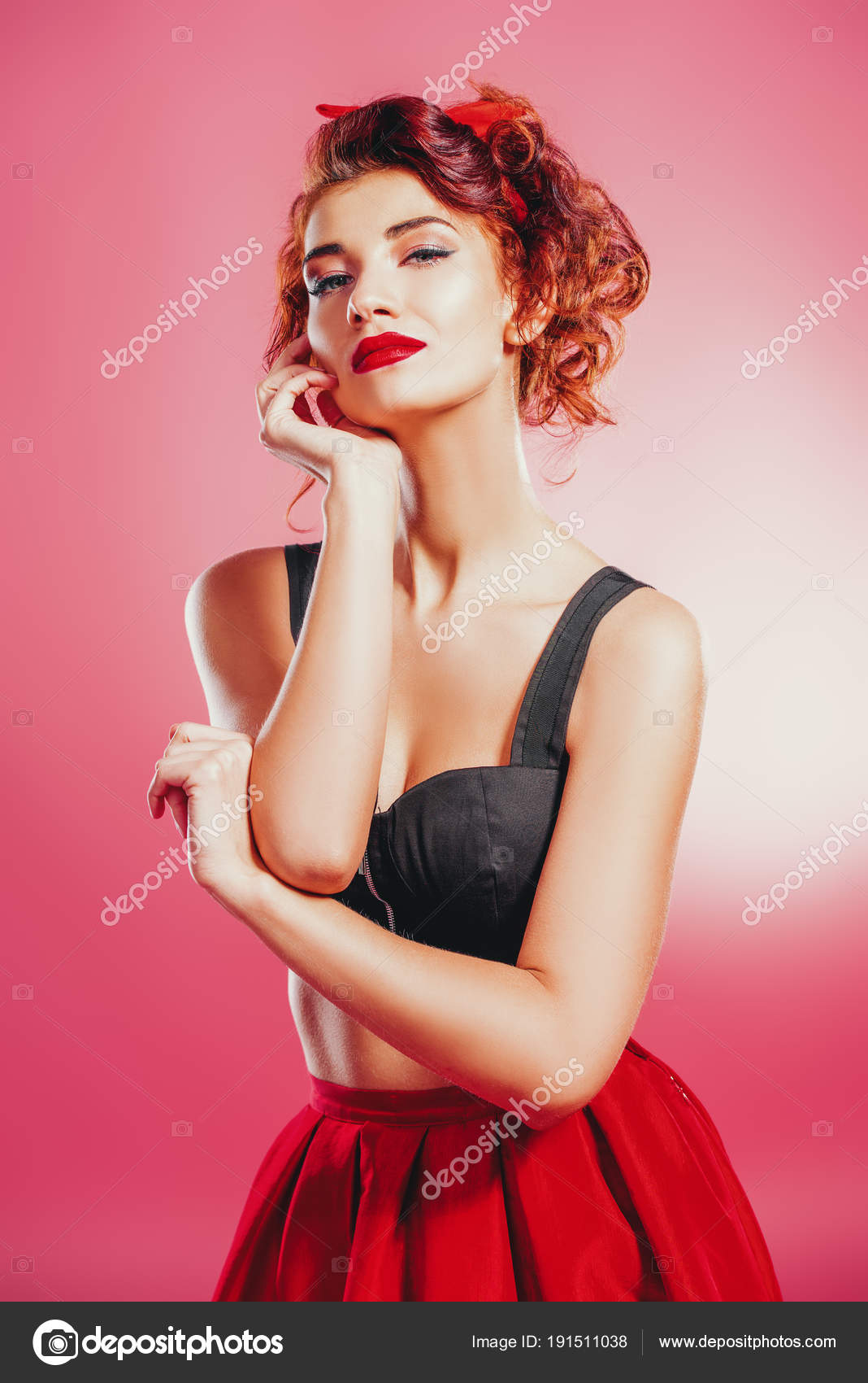 Mulher Em Estilo Pin Up Stock Photo C Prometeus 191511038