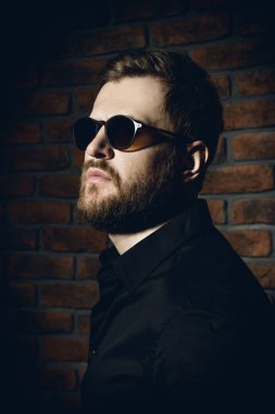Sakallı erkek güneş gözlüğü
