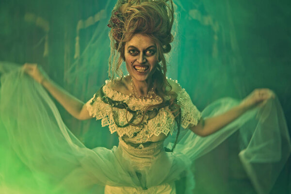 aggressive crazy woman