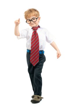 Zeki genç okul çocuğu 