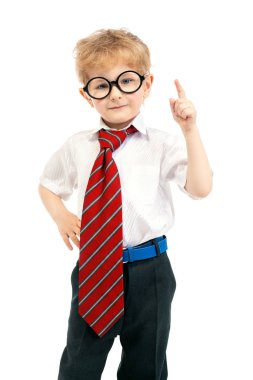 duygusal komik genç okul çocuğu