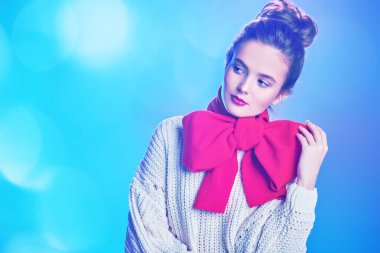 Zarif kırmızı fiyonk