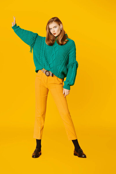 yellow and green in clothes