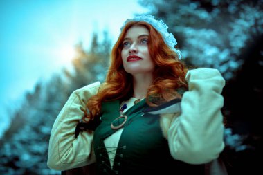 Büyüleyici kış perisi