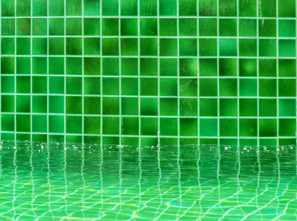 Groene tegelvloer — Stockfoto