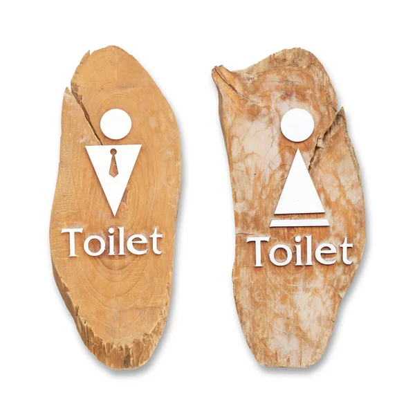 Wood Toilet sign — Stock Photo, Image