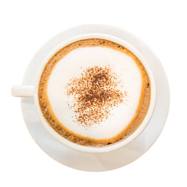 Kopje koffie geïsoleerd op witte achtergrond. — Stockfoto