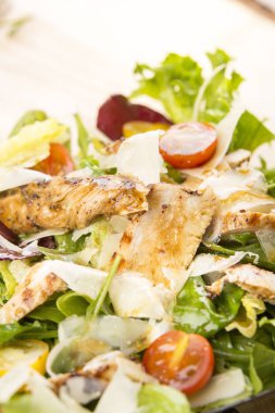 Sezar salatası yakın çekim