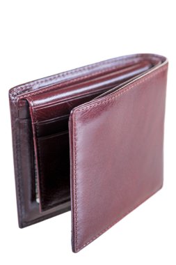 erkek cüzdan beyaz bir arka plan üzerinde Close-Up