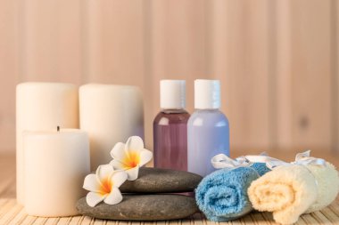 Natürmort nesneleri spa tedavileri closeup için