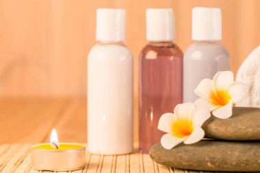 Spa tedavileri closeup için nesnelerin yatay fotoğraf