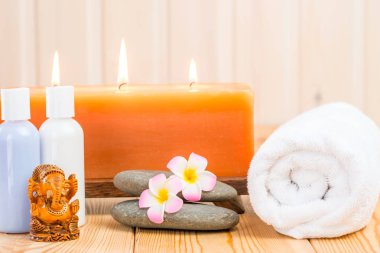 Spa tesisleri ve Ganesha Tanrı'nın bir heykelcik