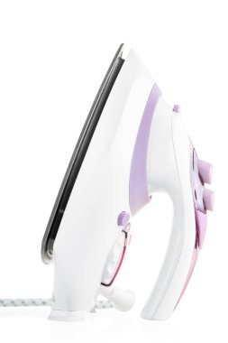 Beyaz bir arka plan üzerinde izole demir dikey fotoğraf