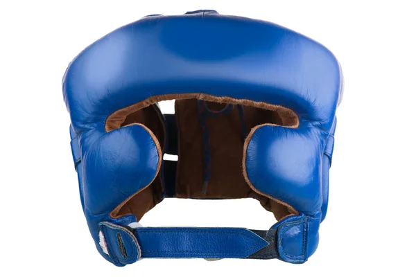 头盔保护头部在拳击比赛中分离 — 图库照片