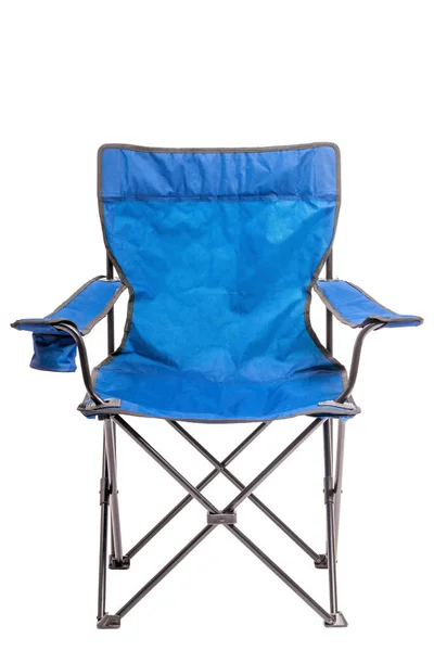 Folding chair for fishing and rest isolated on white background — Stock Photo, Image