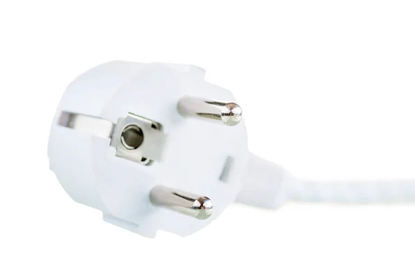 Aparelho plug close-up em um fundo branco — Fotografia de Stock