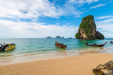 Phra Nang Beach Tayland Tayland hızlı küçük tekne