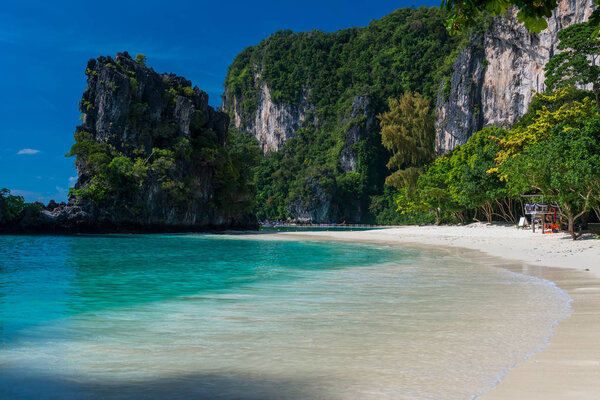 postcard view of Hong island in Thailand - there are no people