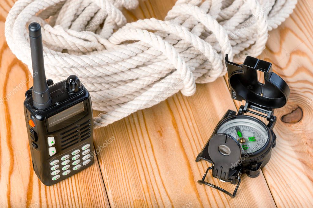 rope and navigation equipment for a complex and dangerous hike i
