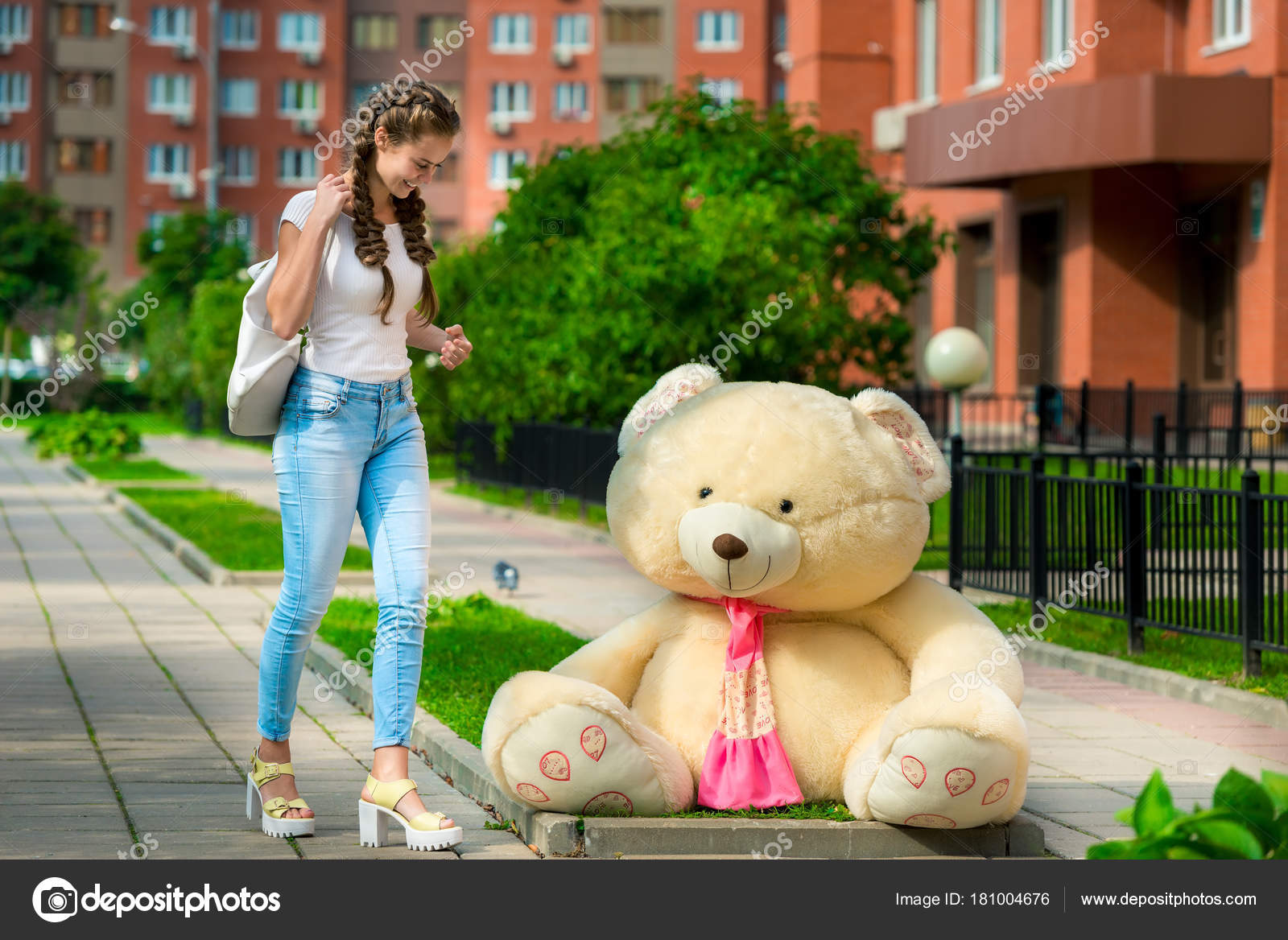 a huge teddy bear